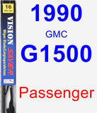 Passenger Wiper Blade for 1990 GMC G1500 - Vision Saver