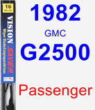 Passenger Wiper Blade for 1982 GMC G2500 - Vision Saver