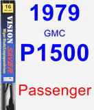 Passenger Wiper Blade for 1979 GMC P1500 - Vision Saver