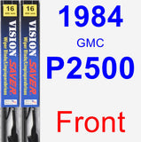 Front Wiper Blade Pack for 1984 GMC P2500 - Vision Saver