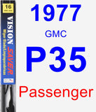 Passenger Wiper Blade for 1977 GMC P35 - Vision Saver