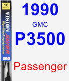 Passenger Wiper Blade for 1990 GMC P3500 - Vision Saver