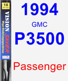 Passenger Wiper Blade for 1994 GMC P3500 - Vision Saver