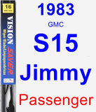 Passenger Wiper Blade for 1983 GMC S15 Jimmy - Vision Saver