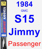 Passenger Wiper Blade for 1984 GMC S15 Jimmy - Vision Saver