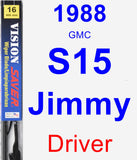 Driver Wiper Blade for 1988 GMC S15 Jimmy - Vision Saver