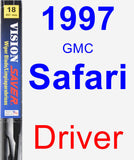 Driver Wiper Blade for 1997 GMC Safari - Vision Saver