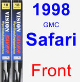 Front Wiper Blade Pack for 1998 GMC Safari - Vision Saver