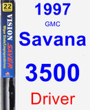 Driver Wiper Blade for 1997 GMC Savana 3500 - Vision Saver