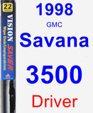 Driver Wiper Blade for 1998 GMC Savana 3500 - Vision Saver