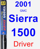 Driver Wiper Blade for 2001 GMC Sierra 1500 - Vision Saver