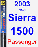 Passenger Wiper Blade for 2003 GMC Sierra 1500 - Vision Saver