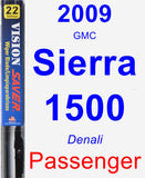 Passenger Wiper Blade for 2009 GMC Sierra 1500 - Vision Saver