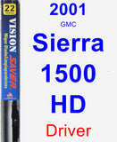 Driver Wiper Blade for 2001 GMC Sierra 1500 HD - Vision Saver