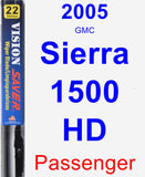 Passenger Wiper Blade for 2005 GMC Sierra 1500 HD - Vision Saver