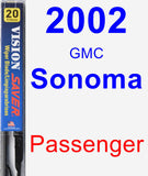 Passenger Wiper Blade for 2002 GMC Sonoma - Vision Saver