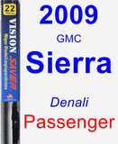 Passenger Wiper Blade for 2009 GMC Sierra - Vision Saver