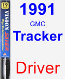 Driver Wiper Blade for 1991 GMC Tracker - Vision Saver