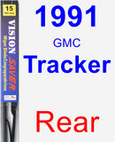 Rear Wiper Blade for 1991 GMC Tracker - Vision Saver