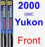 Front Wiper Blade Pack for 2000 GMC Yukon - Vision Saver