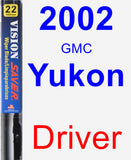 Driver Wiper Blade for 2002 GMC Yukon - Vision Saver