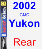 Rear Wiper Blade for 2002 GMC Yukon - Vision Saver