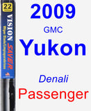 Passenger Wiper Blade for 2009 GMC Yukon - Vision Saver