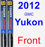 Front Wiper Blade Pack for 2012 GMC Yukon - Vision Saver