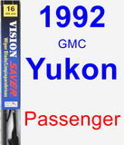 Passenger Wiper Blade for 1992 GMC Yukon - Vision Saver