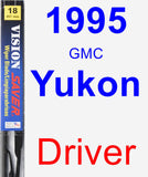 Driver Wiper Blade for 1995 GMC Yukon - Vision Saver