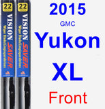 Front Wiper Blade Pack for 2015 GMC Yukon XL - Vision Saver