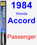 Passenger Wiper Blade for 1984 Honda Accord - Vision Saver