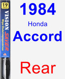 Rear Wiper Blade for 1984 Honda Accord - Vision Saver