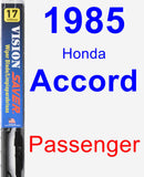 Passenger Wiper Blade for 1985 Honda Accord - Vision Saver