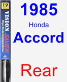 Rear Wiper Blade for 1985 Honda Accord - Vision Saver