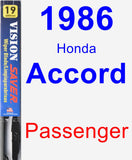 Passenger Wiper Blade for 1986 Honda Accord - Vision Saver