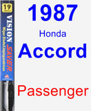 Passenger Wiper Blade for 1987 Honda Accord - Vision Saver