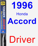 Driver Wiper Blade for 1996 Honda Accord - Vision Saver