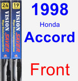 Front Wiper Blade Pack for 1998 Honda Accord - Vision Saver