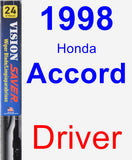 Driver Wiper Blade for 1998 Honda Accord - Vision Saver