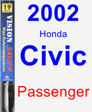 Passenger Wiper Blade for 2002 Honda Civic - Vision Saver