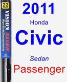 Passenger Wiper Blade for 2011 Honda Civic - Vision Saver