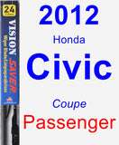 Passenger Wiper Blade for 2012 Honda Civic - Vision Saver