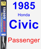 Passenger Wiper Blade for 1985 Honda Civic - Vision Saver