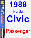 Passenger Wiper Blade for 1988 Honda Civic - Vision Saver