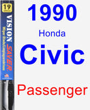 Passenger Wiper Blade for 1990 Honda Civic - Vision Saver