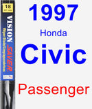 Passenger Wiper Blade for 1997 Honda Civic - Vision Saver