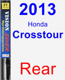 Rear Wiper Blade for 2013 Honda Crosstour - Vision Saver