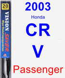 Passenger Wiper Blade for 2003 Honda CR-V - Vision Saver