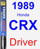 Driver Wiper Blade for 1989 Honda CRX - Vision Saver